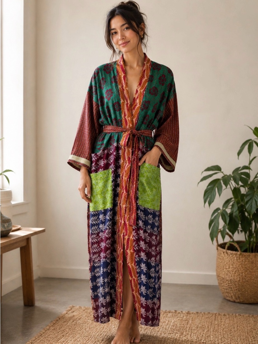 New Upcycled Silk Kimono